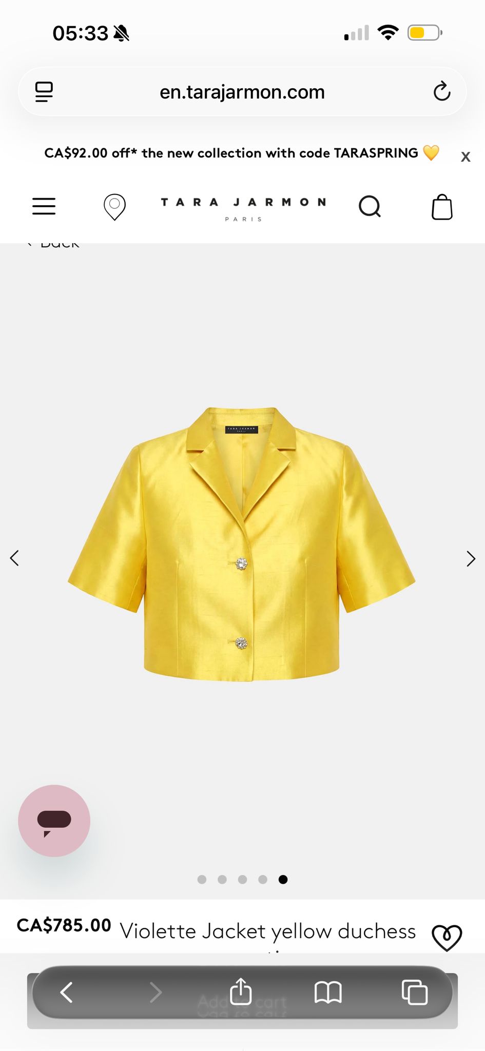 Short + T-shirt jaune