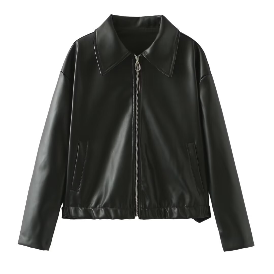 Veste Parisienne Iconique en Cuir