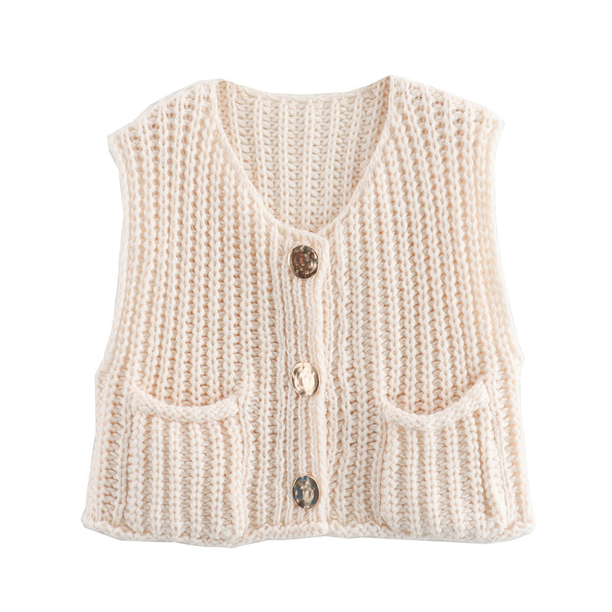 Gilet Court en Tricot pour Femme