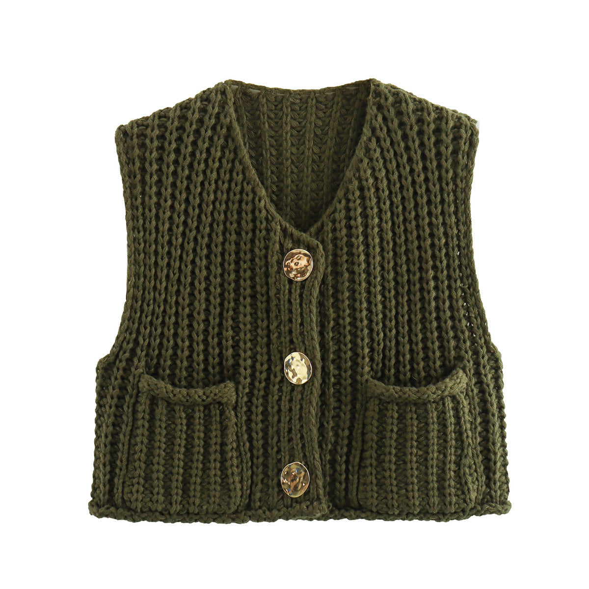 Gilet Court en Tricot pour Femme